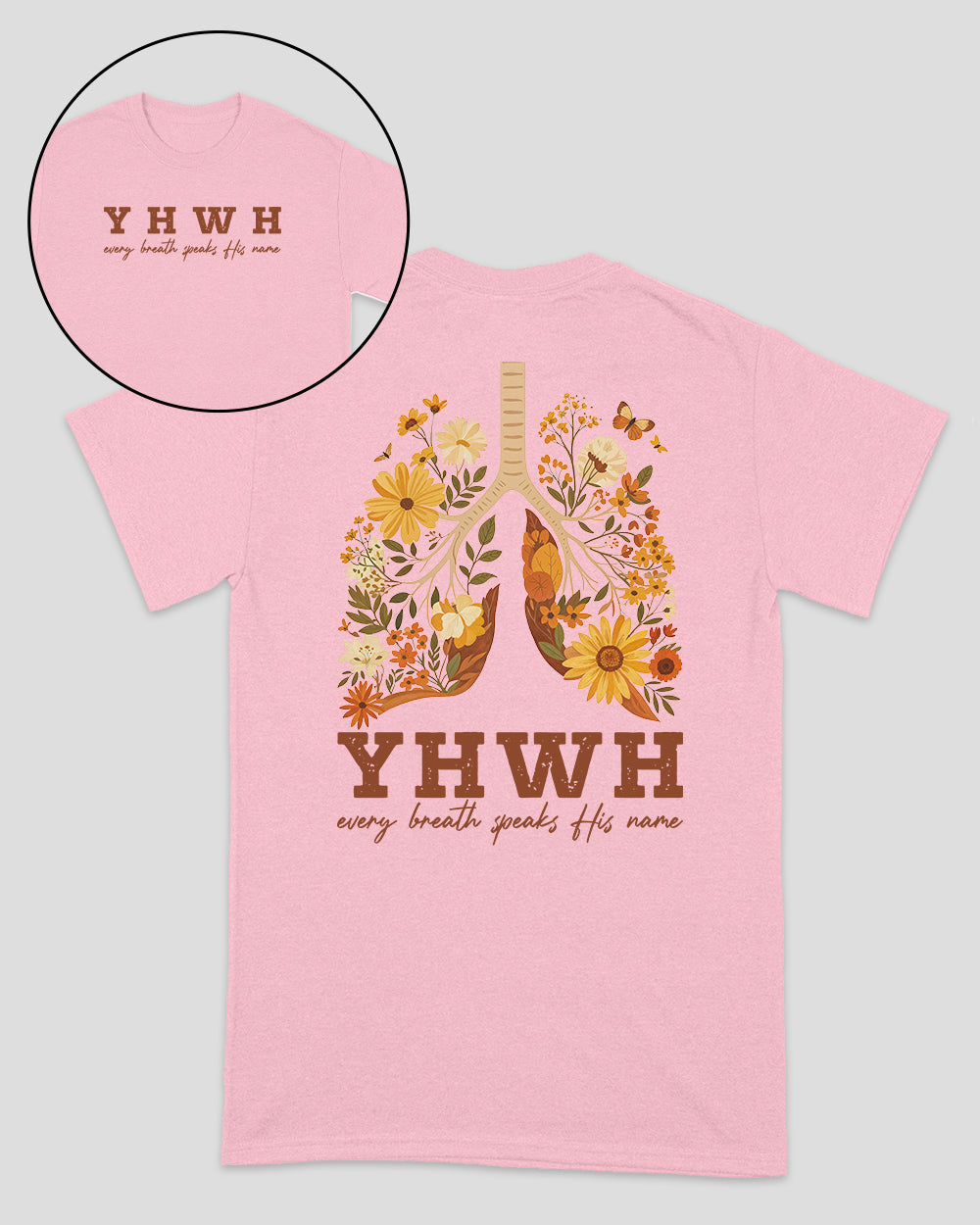 YHWH Every Breath Speaks His Name Christian Unisex T-shirt