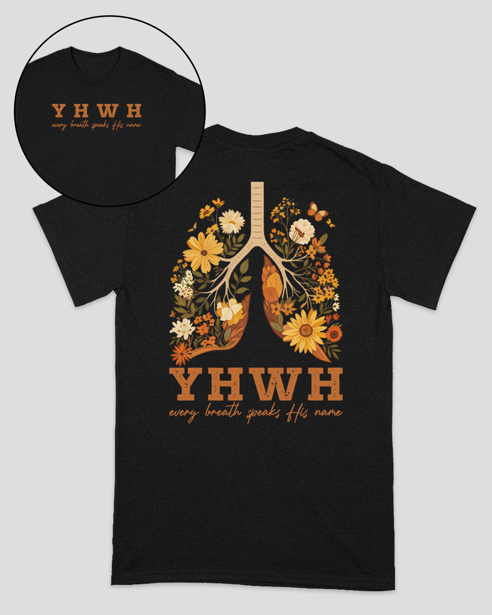 YHWH Every Breath Speaks His Name Christian Unisex T-shirt