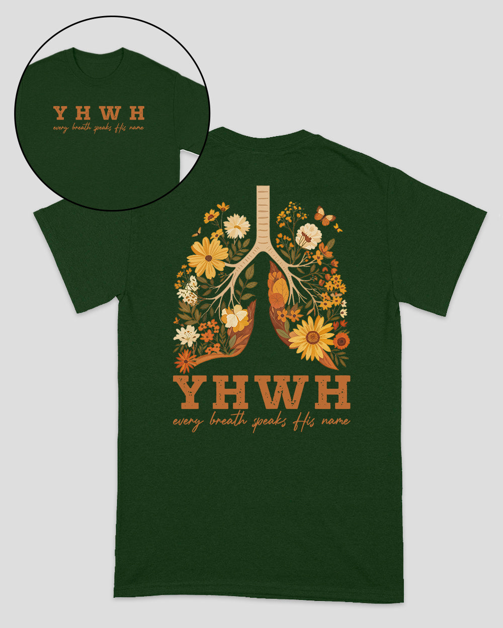 YHWH Every Breath Speaks His Name Christian Unisex T-shirt